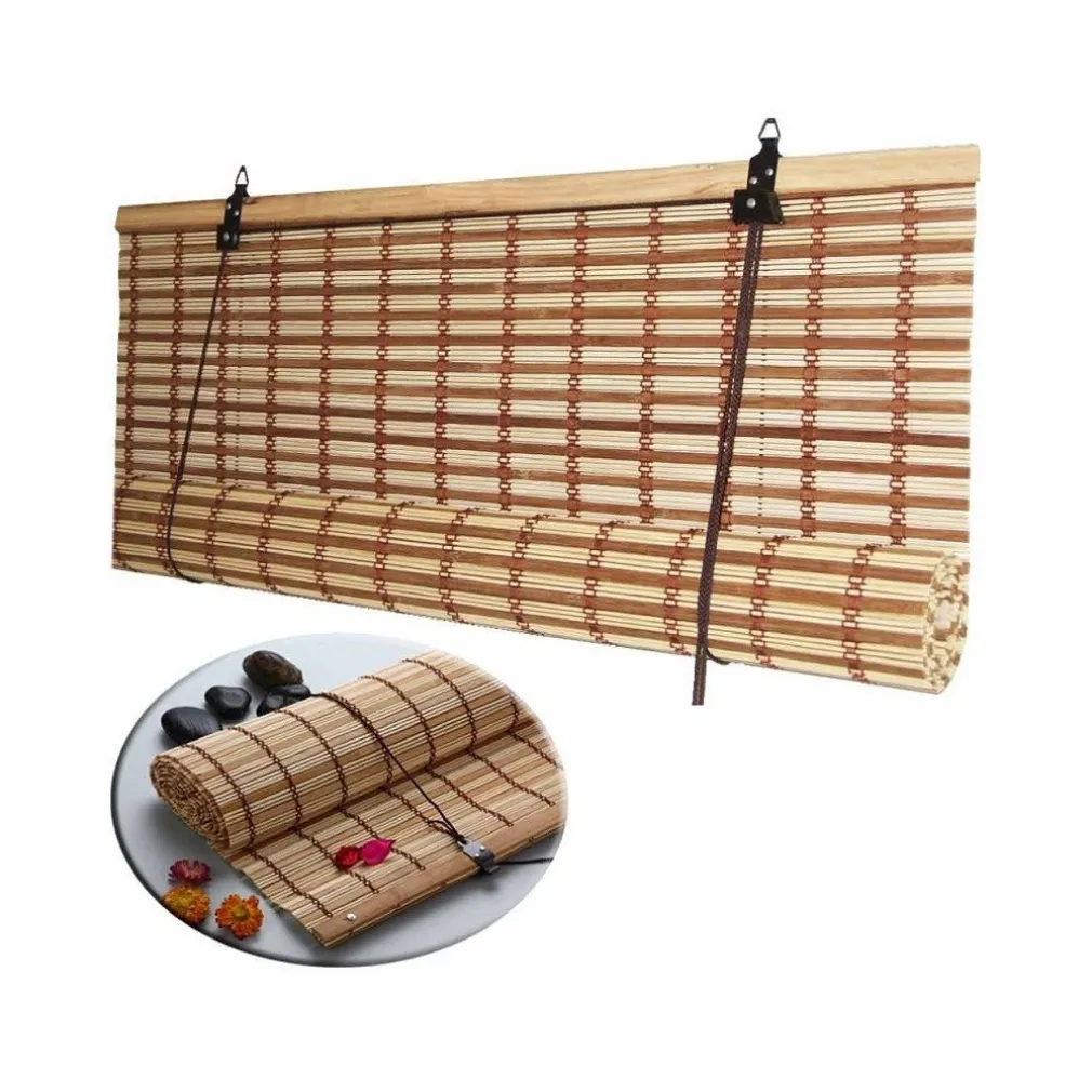 TAPPARELLA TENDA ARELLA OSCURANTE SOLE AFRICA IN LISTELLI DI MIDOLLINO 120X250CM