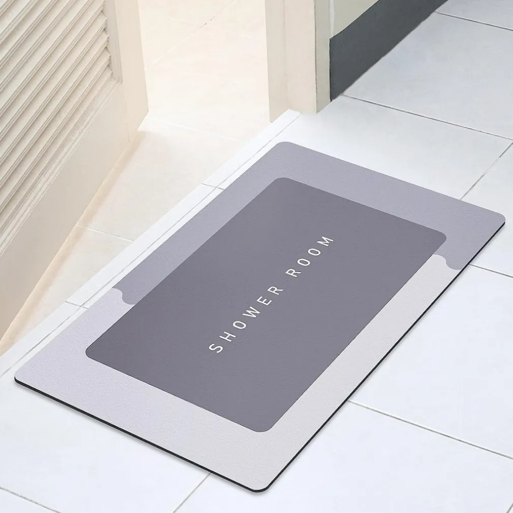 TAPPETINO DA BAGNO ANTISCIVOLO ASSORBENTE DIATOMITE CASA CUCINA CAMERA 40X60 CM