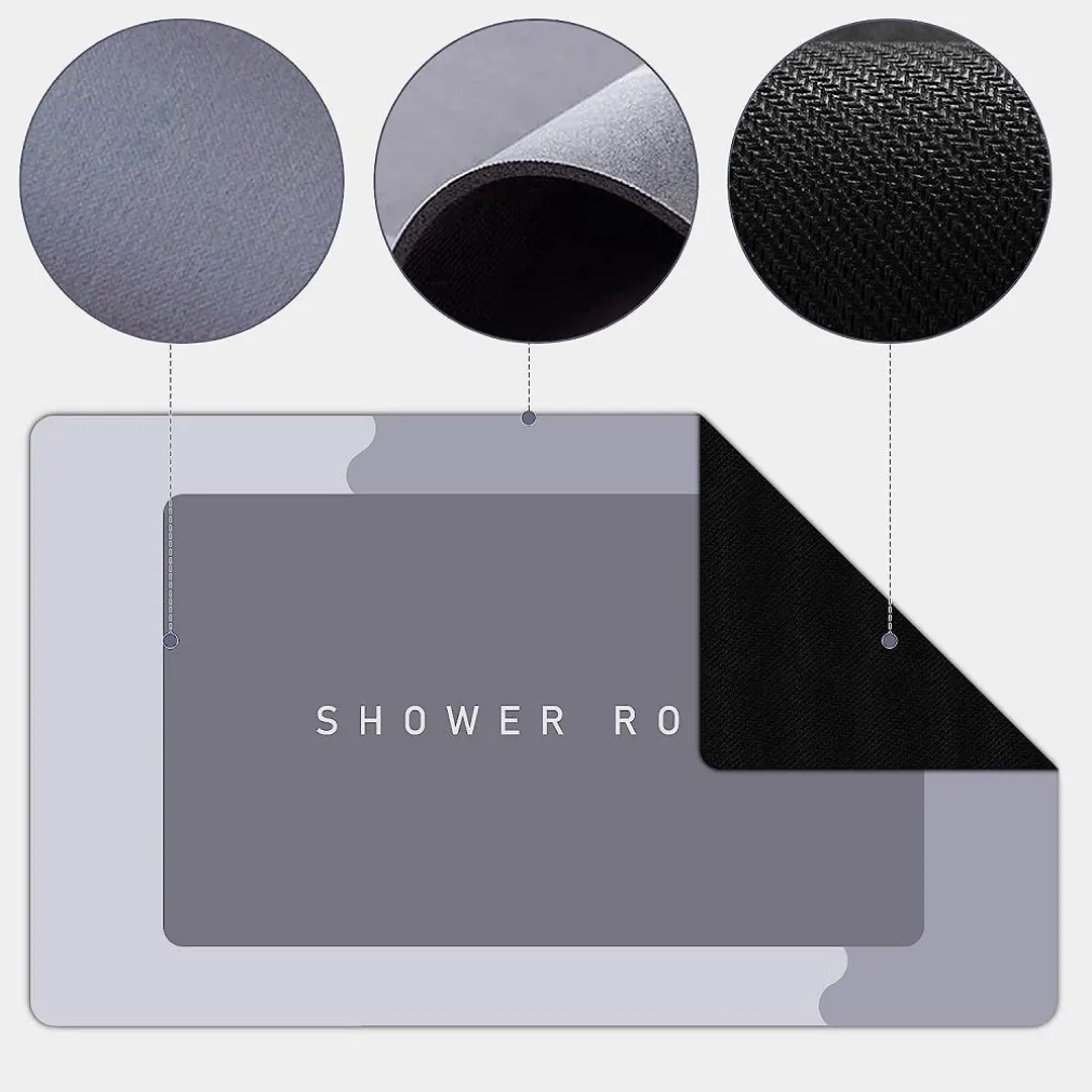 TAPPETINO DA BAGNO ANTISCIVOLO ASSORBENTE DIATOMITE CASA CUCINA CAMERA 40X60 CM