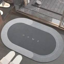 TAPPETINO DA BAGNO ASSORBENTE IN DIATOMITE FARINA FOSSILE AD ASCIUGATURA RAPIDA