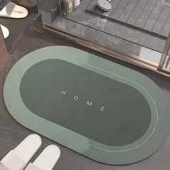 TAPPETINO DA BAGNO ASSORBENTE IN DIATOMITE FARINA FOSSILE AD ASCIUGATURA RAPIDA