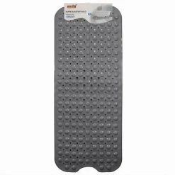 TAPPETINO PER VASCA ANTISCIVOLO 100 X 40 CM TAPPETO DOCCIA IN PVC 79743 GRIGIO
