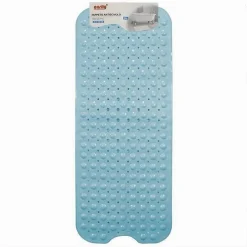 TAPPETINO PER VASCA ANTISCIVOLO 100 X 40 CM TAPPETO DOCCIA IN PVC 79742 AZZURRO
