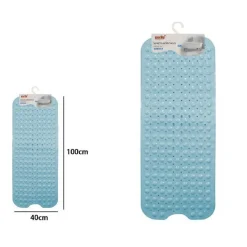 TAPPETINO PER VASCA ANTISCIVOLO 100 X 40 CM TAPPETO DOCCIA IN PVC 79742 AZZURRO