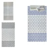 TAPPETO ANTISCIVOLO DA VASCA BAGNO DOCCIA 39,5X73,5CM EFFETTO MATTONCINI BICOLORE 10800
