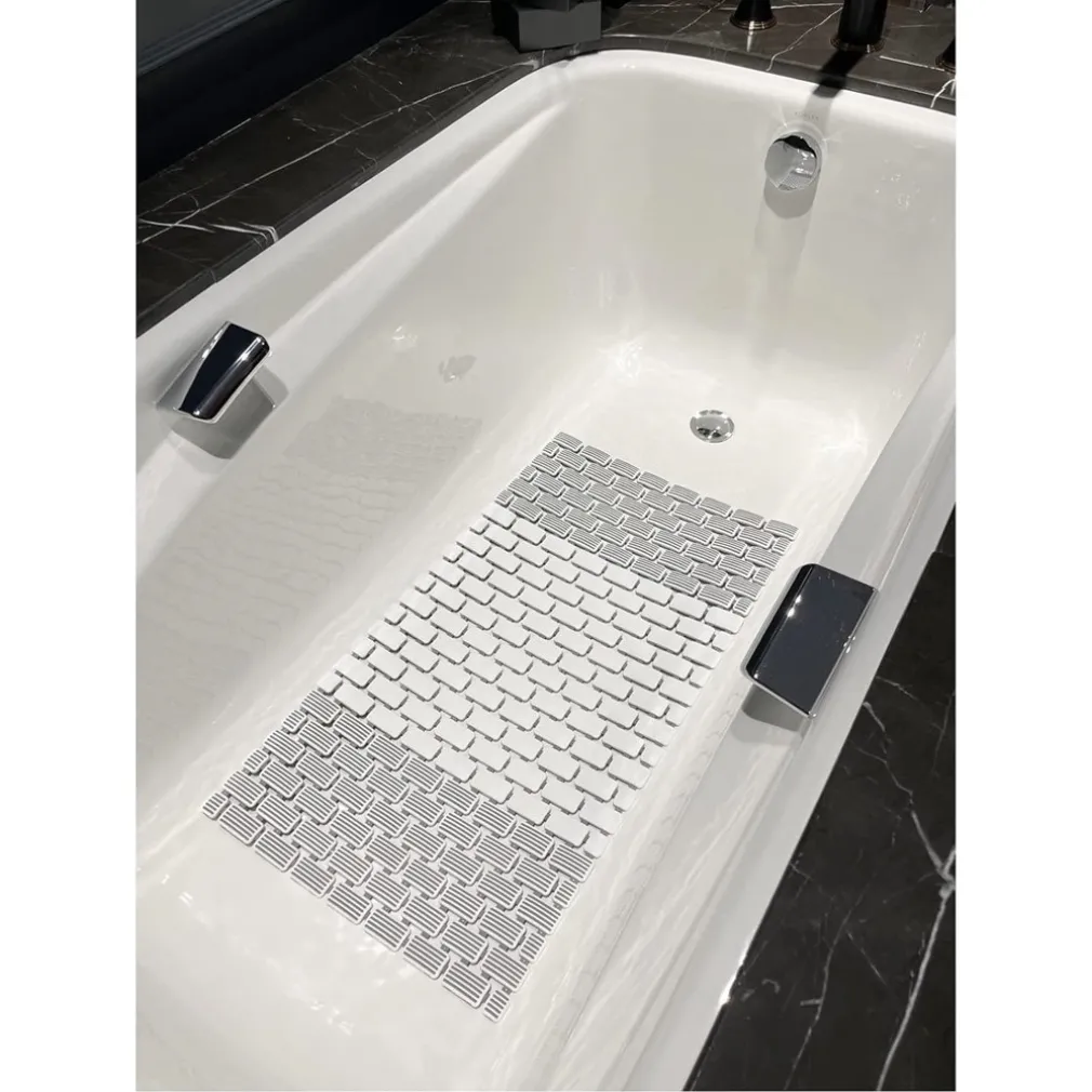 TAPPETO ANTISCIVOLO DA VASCA BAGNO DOCCIA 39,5X73,5CM EFFETTO MATTONCINI BICOLORE 10800