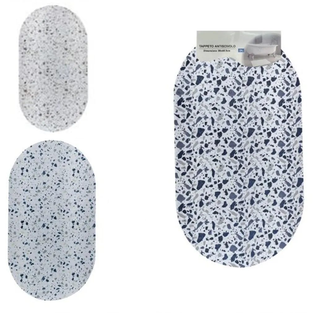 TAPPETO ANTISCIVOLO PER VASCA DA BAGNO DOCCIA 38X68.5CM EFFETTO GRANITO ASTRATTO 10792