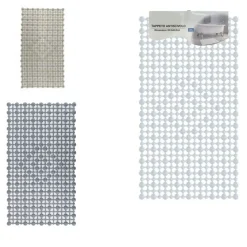 TAPPETO ANTISCIVOLO TAPPETINO PER VASCA DA BAGNO DOCCIA RETTANGOLARE 34.5 X 63.5CM 10784