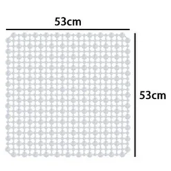 TAPPETO ANTISCIVOLO TAPPETINO PER VASCA DA BAGNO DOCCIA QUADRATO 53 X 53 CM 10785