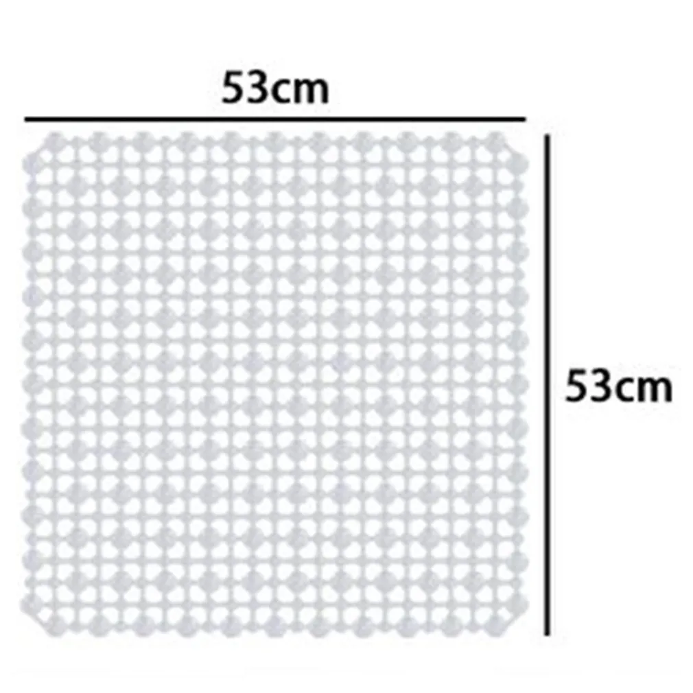 TAPPETO ANTISCIVOLO TAPPETINO PER VASCA DA BAGNO DOCCIA QUADRATO 53 X 53 CM 10785