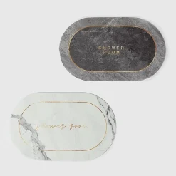 TAPPETO ASSORBENTE ANTISCIVOLO ASCIUGATURA RAPIDA BAGNO VASCA DOCCIA 38X58CM 87226