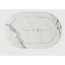 TAPPETO ASSORBENTE ANTISCIVOLO ASCIUGATURA RAPIDA BAGNO VASCA DOCCIA 38X58CM 87226