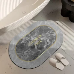 TAPPETO ASSORBENTE ANTISCIVOLO ASCIUGATURA RAPIDA BAGNO VASCA DOCCIA 38X58CM 87226