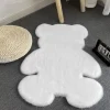TAPPETO CUTE ORSETTO PELLICCIA FLUFFY VARI COLORI LIVING STANZA DA LETTO 90X120