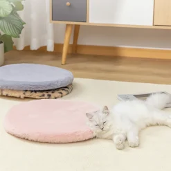 TAPPETO CUTE PELLICCIA FLUFFY VARI COLORI LIVING STANZA DA LETTO SALONE 90X90 CM