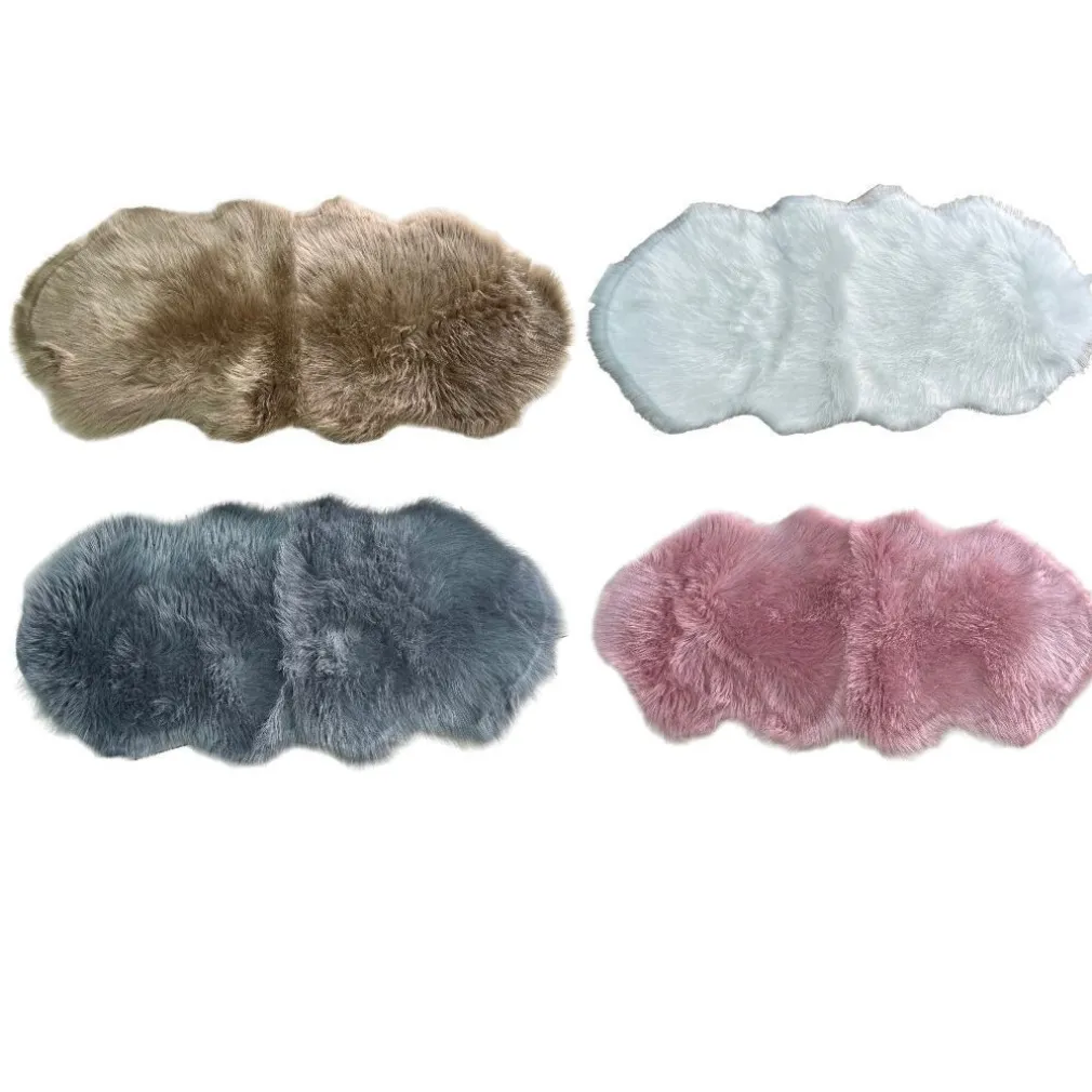 TAPPETO CUTE RETTANGOLARE PELLICCIA FLUFFY COLORI LIVING CAMERA LETTO 60X180 CM