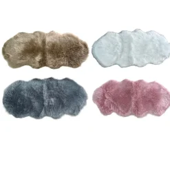 TAPPETO CUTE RETTANGOLARE PELLICCIA FLUFFY COLORI LIVING CAMERA LETTO 60X110 CM