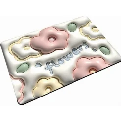 TAPPETO 3D BAGNO ANTISCIVOLO ASCIUGATURA RAPIDA MORBIDO ASSORBENTE 38X58CM 87223