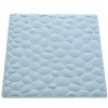 TAPPETO DOCCIA ANTISCIVOLO TAPPETINO IN GOMMA EFFETTO PIETRE AZZURRO 54 X 54 CM