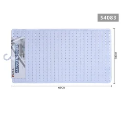 TAPPETO DOCCIA VASCA BAGNO ANTISCIVOLO 38X68CM RETTANGOLARE A RIGHI BIANCO 54083