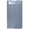 TAPPETO DOCCIA VASCA BAGNO ANTISCIVOLO 38X68CM RETTANGOLARE A RIGHI GRIGIO 54085