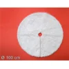 TAPPETO GONNA COPERTURA BASE ALBERO DI NATALE 100CM PELLICCIA BIANCO SOTTOALBERO