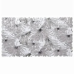 TAPPETO IN PVC CON STAMPA TROPICALE ANTISCIVOLO VASCA BAGNO DOCCIA 67X36CM 87073