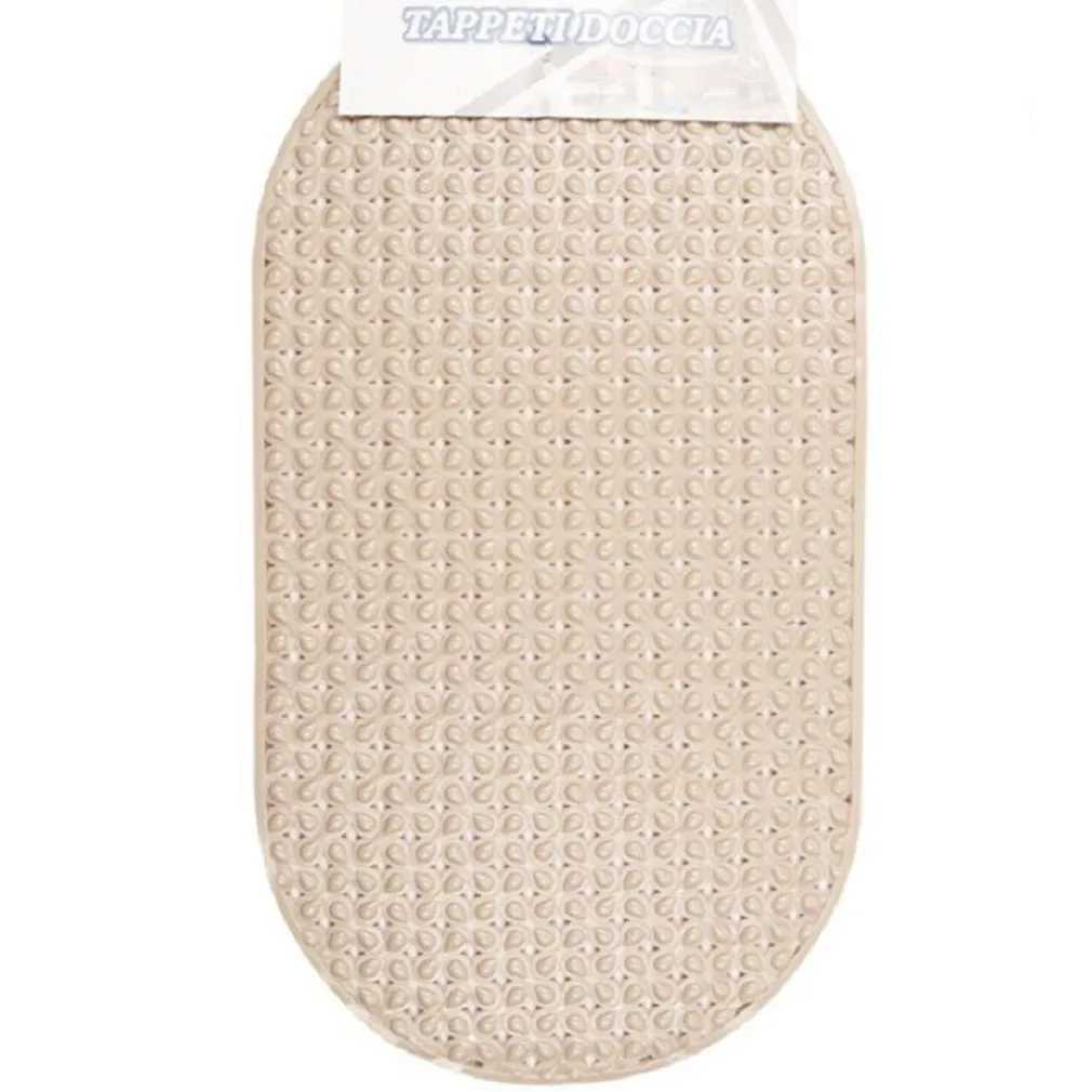 TAPPETO PER DOCCIA ANTISCIVOLO 68 X 38 CM TAPPETINO VASCA DA BAGNO BEIGE 54075