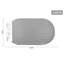 TAPPETO PER DOCCIA ANTISCIVOLO 68 X 38 CM TAPPETINO VASCA DA BAGNO GRIGIO 54076