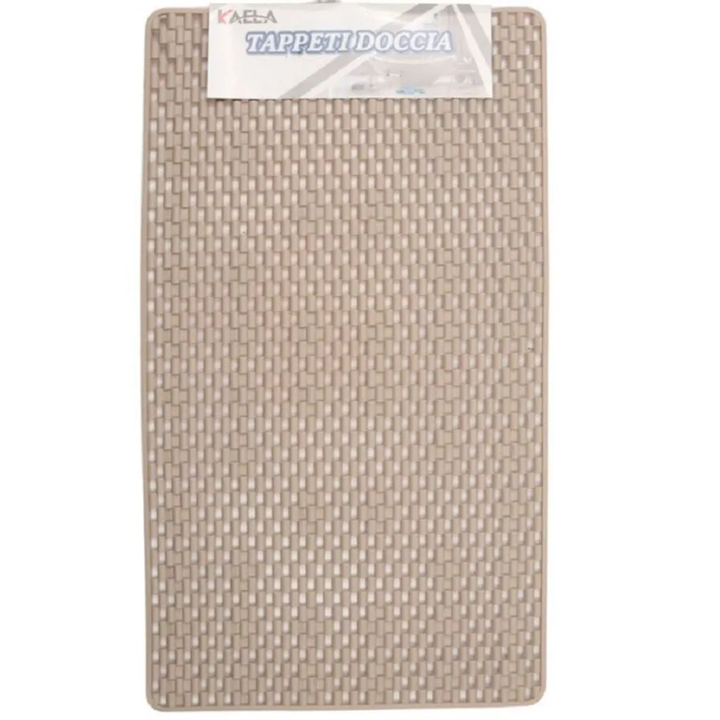 TAPPETO PER DOCCIA TAPPETINO VASCA DA BAGNO RETTANGOLARE 37 X 72 CM BEIGE 54088