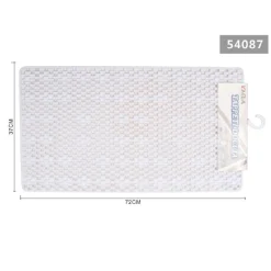 TAPPETO PER DOCCIA TAPPETINO VASCA DA BAGNO RETTANGOLARE 37 X 72CM BIANCO 54087