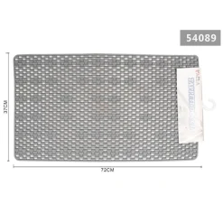 TAPPETO PER DOCCIA TAPPETINO VASCA DA BAGNO RETTANGOLARE 37 X 72 CM GRIGIO 54089