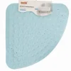 TAPPETO PVC ANTISCIVOLO TRIANGOLARE AZZURRO PER VASCA BAGNO DOCCIA 50X70CM 79736