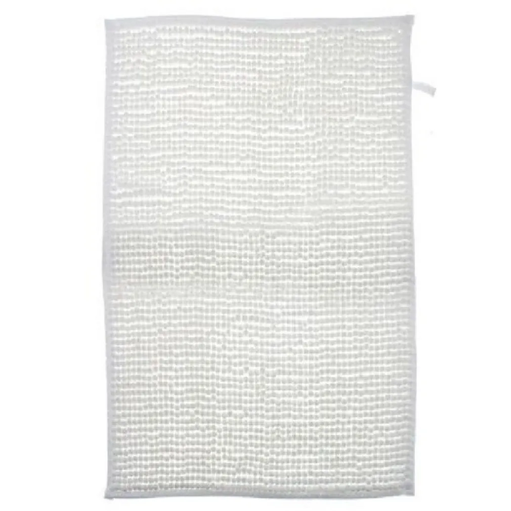 TAPPETO TAPPETINO ANTISCIVOLO PER ARREDO BAGNO 45 X 70 CM COLORE BIANCO 79915