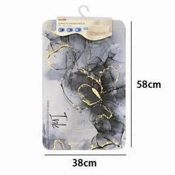 TAPPETO TAPPETINO ANTISCIVOLO BAGNO DOCCIA RETTANGOLARE 38X58CM VARI MODELLI 87227