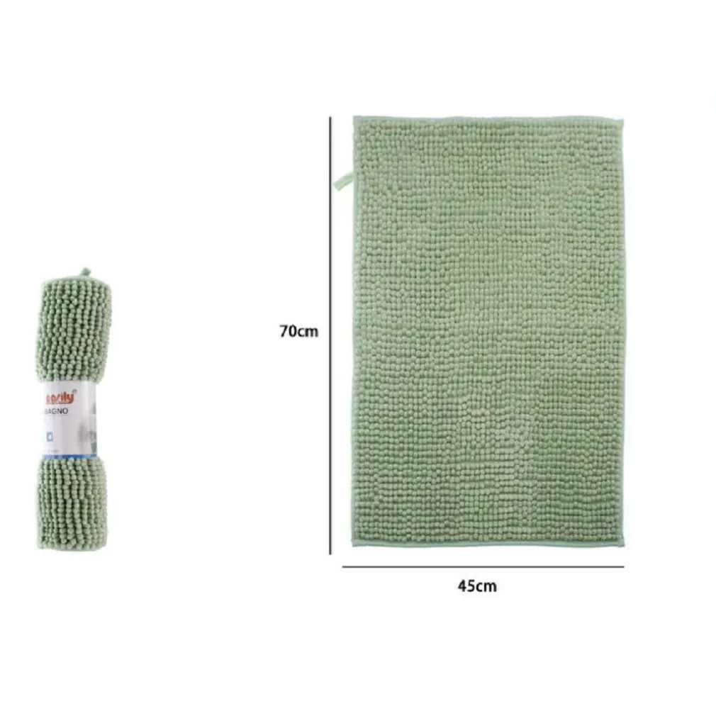 TAPPETO TAPPETINO ANTISCIVOLO PER ARREDO BAGNO 45 X 70 CM COLORE VERDE 79917