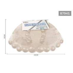 TAPPETO TAPPETINO ANTISCIVOLO IMPRONTE VASCA BAGNO DOCCIA 55 X 35 CM CACHI 87941