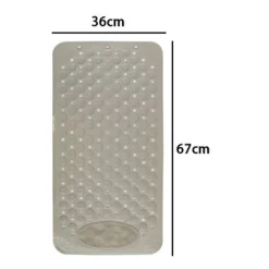 TAPPETO TAPPETINO ANTISCIVOLO TORTORA PER VASCA DA BAGNO DOCCIA 67 X 36 CM 87557
