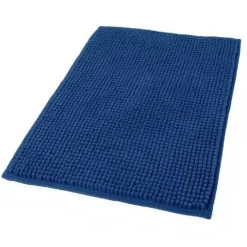 TAPPETO TAPPETINO ANTISCIVOLO PER BAGNO ARREDO 45 X 75 CM BLU IN TESSUTO 69866