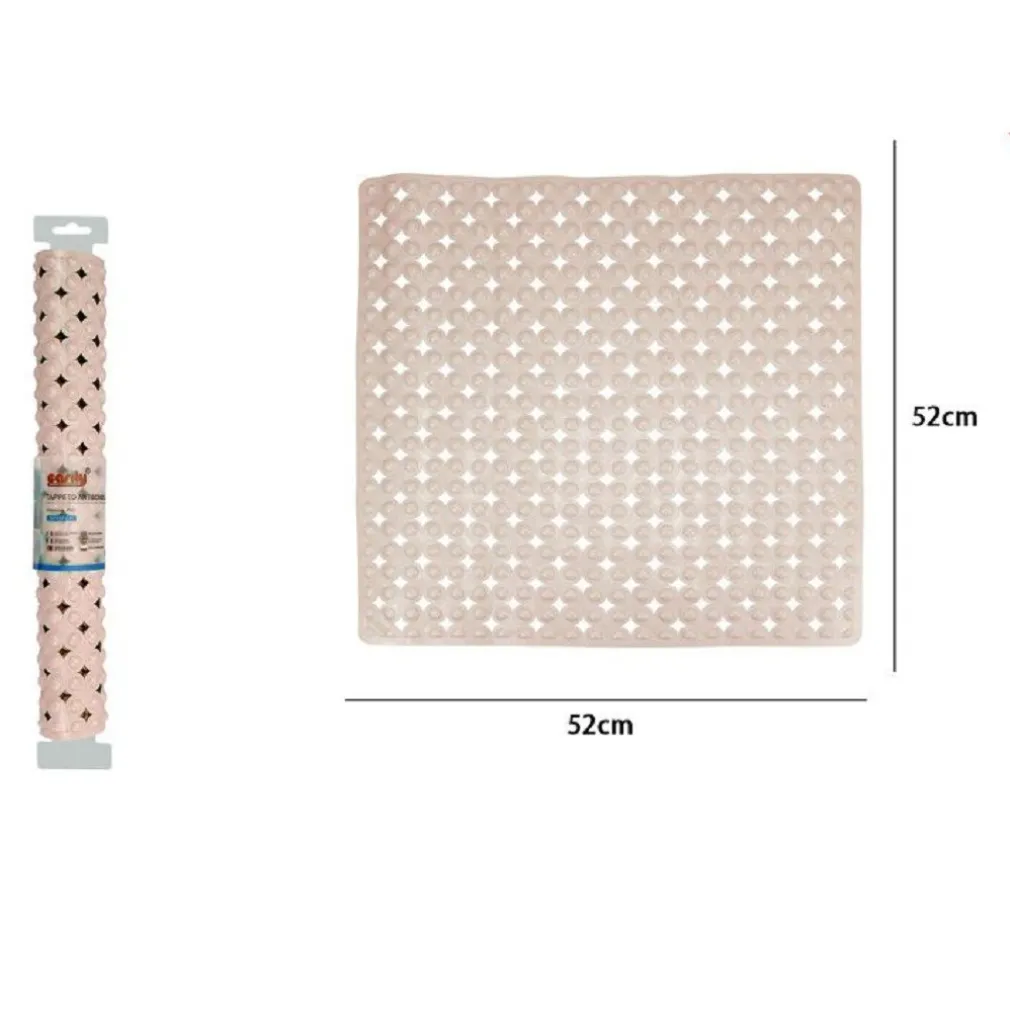 TAPPETO TAPPETINO ANTISCIVOLO PER VASCA DA BAGNO DOCCIA 52 X 52 CM 79757