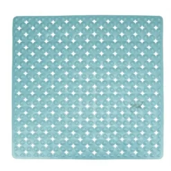 TAPPETO TAPPETINO ANTISCIVOLO PER VASCA DA BAGNO DOCCIA 52 X 52 CM AZZURRO 79760