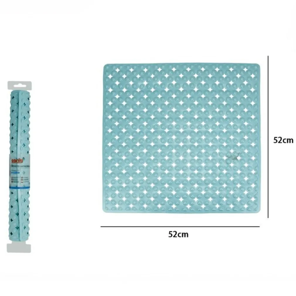 TAPPETO TAPPETINO ANTISCIVOLO PER VASCA DA BAGNO DOCCIA 52 X 52 CM AZZURRO 79760