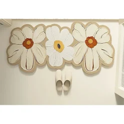 TAPPETO TAPPETINO ARREDO DA BAGNO 38X118CM CON MOTIVO FLOREALE ANTISCIVOLO 87224