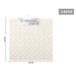 TAPPETO TAPPETINO DOCCIA ANTISCIVOLO QUADRATO 50X54CM VASCA BAGNO 54050 BIANCO
