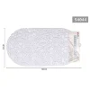 TAPPETO TAPPETINO DOCCIA VASCA ANTISCIVOLO PER BAGNO ARREDO BIANCO 38X68CM 54044