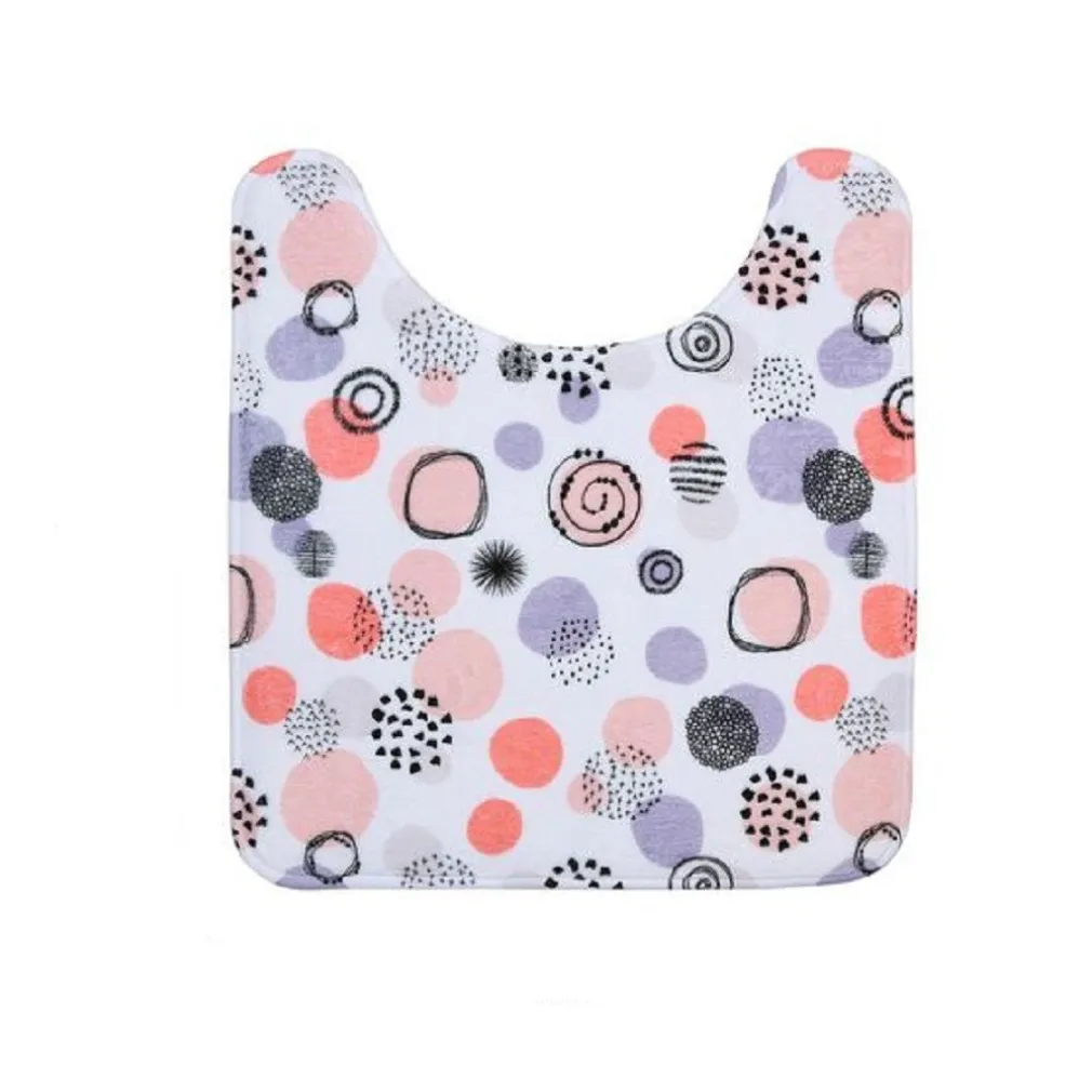 TAPPETO TAPPETINO GIROWATER ARREDO BAGNO 45X50 CM FANTASIA SFERE ASTRATTE 87089