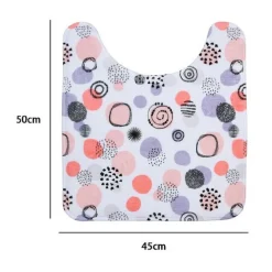 TAPPETO TAPPETINO GIROWATER ARREDO BAGNO 45X50 CM FANTASIA SFERE ASTRATTE 87089