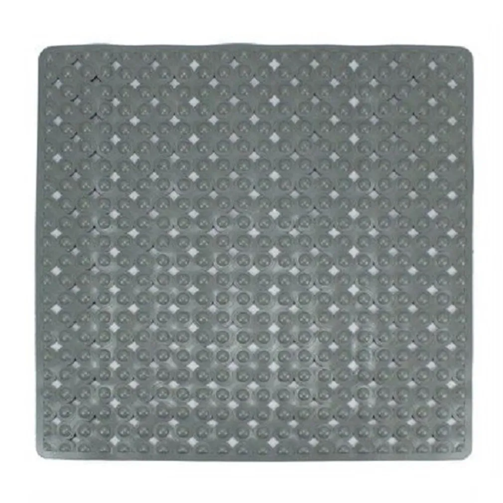 TAPPETO TAPPETINO GRIGIO ANTISCIVOLO PER VASCA DA BAGNO DOCCIA 52 X 52 CM 79761