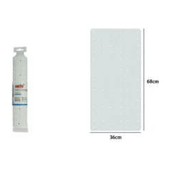 TAPPETO TAPPETINO IN PVC ANTISCIVOLO VASCA DA BAGNO DOCCIA 68X36 CM 79750 BIANCO