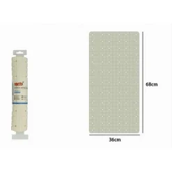 TAPPETO TAPPETINO IN PVC ANTISCIVOLO VASCA DA BAGNO DOCCIA 68 X 36CM 79753 BEIGE